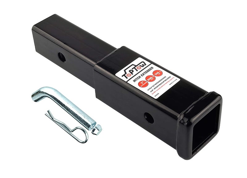 TOPTOW Hitch Extender, Fits for 2 inch Receiver, 7 inch Extension Length, with 5/8 inch Hitch Pin - Image 5